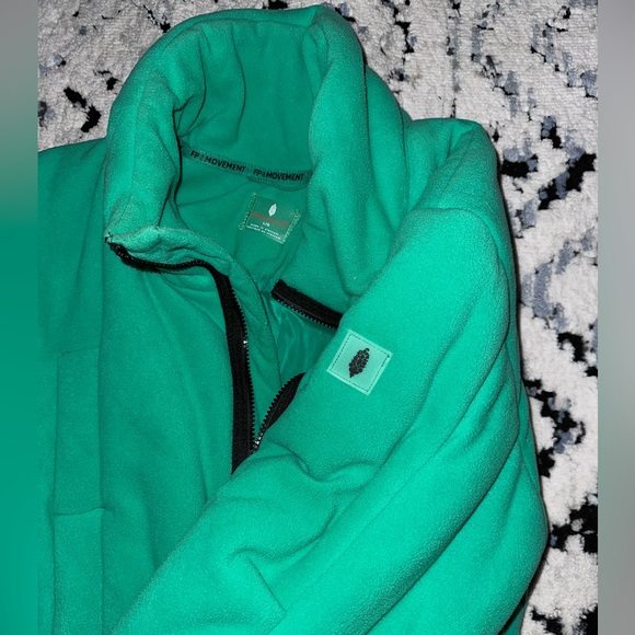free people movement Jackets & Blazers - Vintage Hunter Green Free People Fleece